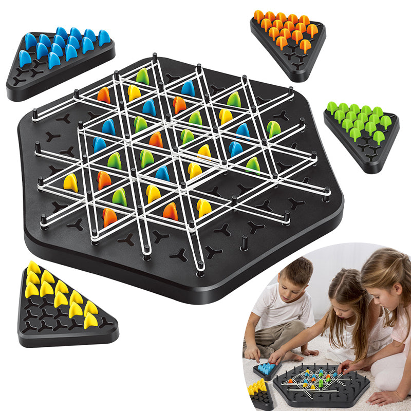 Chaingame - Ketting Driehoek Schaak Gezinsbord Fun Spel