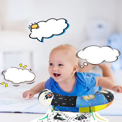 Sensorypillow | Leerzaam Speelgoedkussen Met Bijtring - Activiteitenkussen