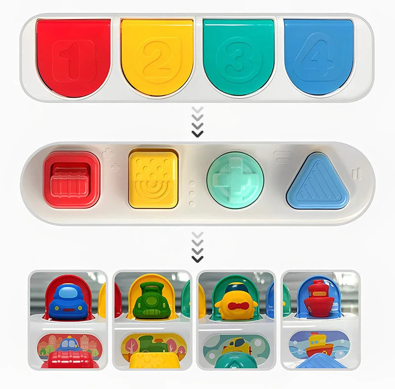 Pushplay | Kleuren En Vormen Ontdekken - Educatief Drukspel