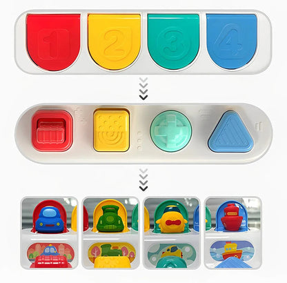 Pushplay | Kleuren En Vormen Ontdekken - Educatief Drukspel