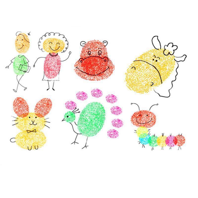 Colorpals | Kleurrijke Creaties Met Vingerstempels - Vingerstempel Set