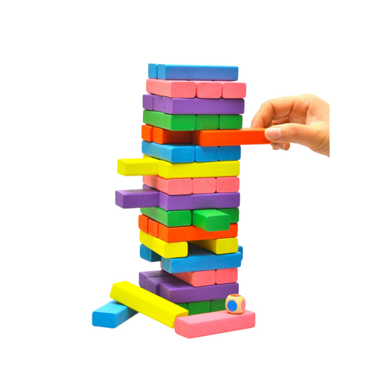 Stackfun | Strategisch Stenen Verwijderen - Houten Toren