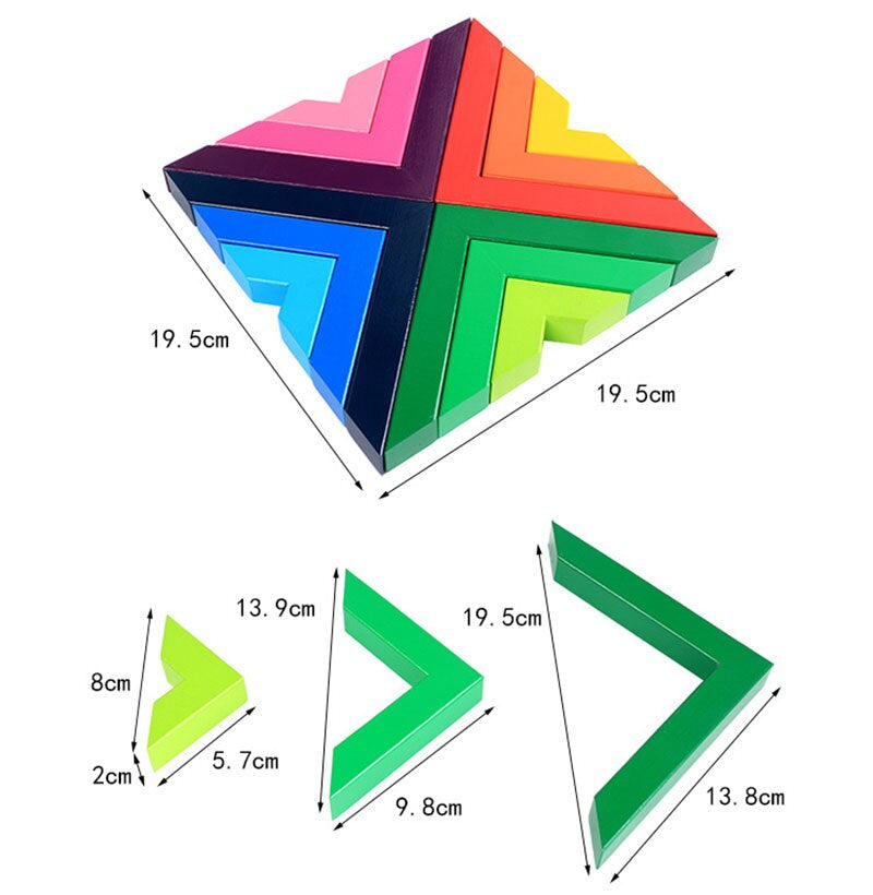 Balancearc | Regenboogkleuren En Stabiliteit - Houten Stapelspeelgoed