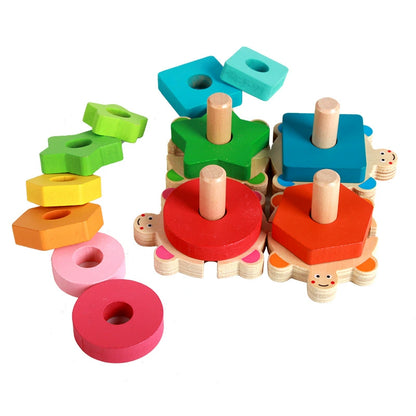 Shapeturtle | Kleuren En Vormen Ontdekken - Houten Sorteerbord