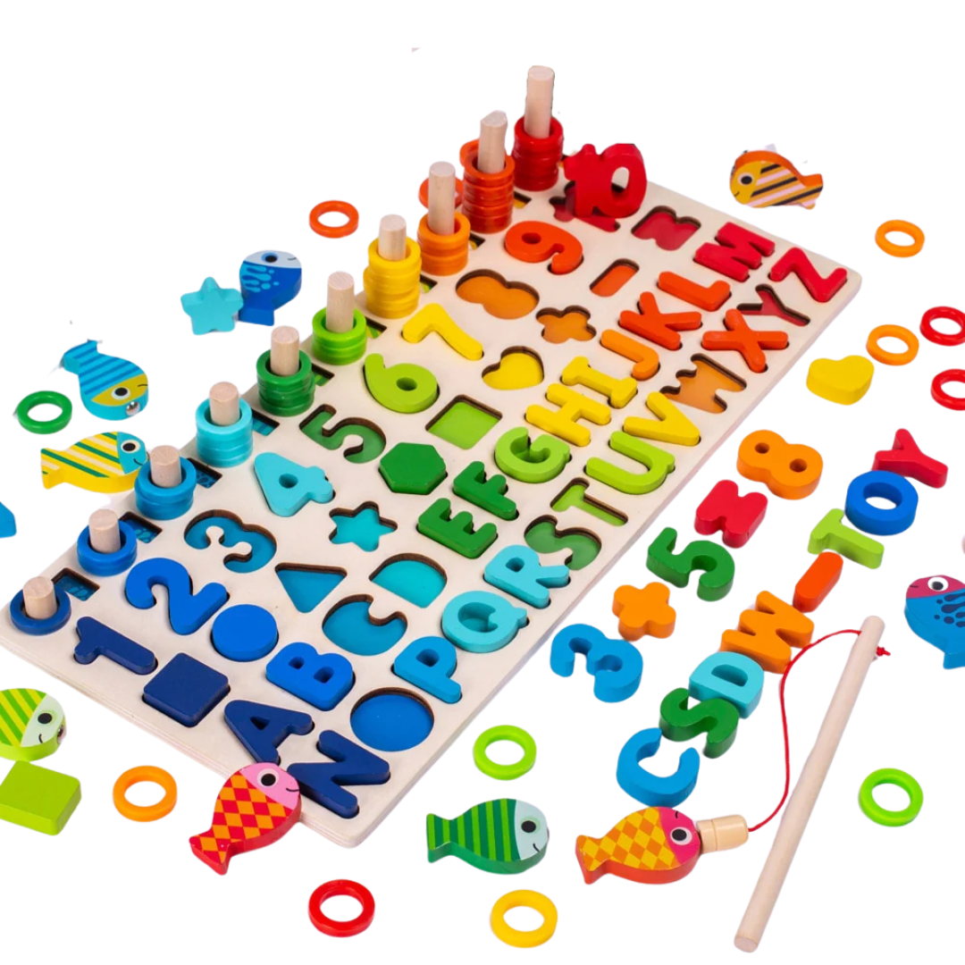 Playgrow | Ontwikkel Spelenderwijs Vaardigheden - Montessori Houten Bord