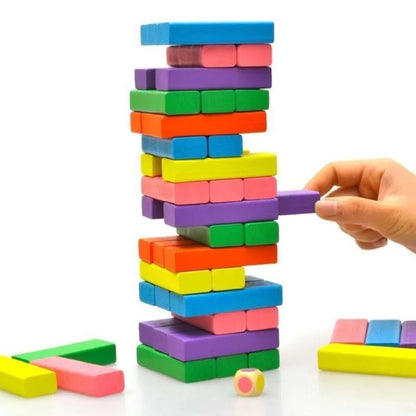 Stackfun | Strategisch Stenen Verwijderen - Houten Toren