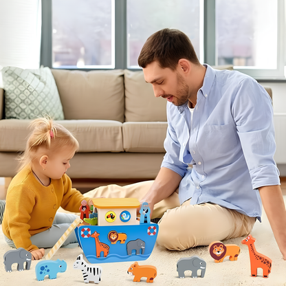 Wonder Ark | Spelen En Leren Met Dieren - Houten Montessori Speelset