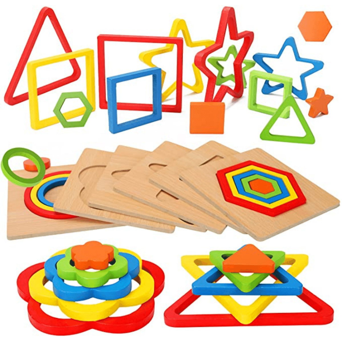 Woodsypuzzle | Leer Vormen En Patronen - Sorteerpuzzel