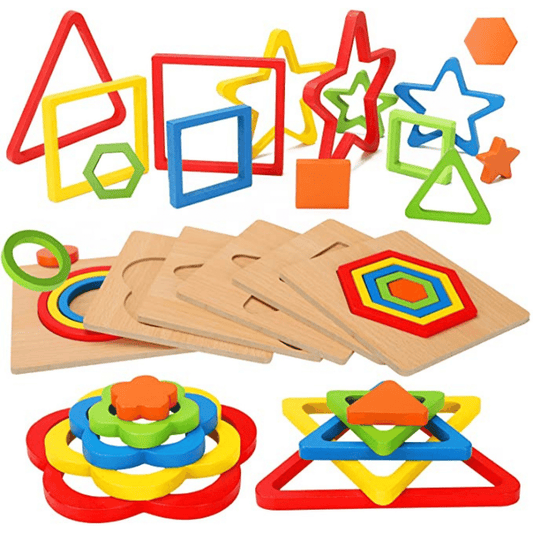 Woodsypuzzle | Leer Vormen En Patronen - Sorteerpuzzel