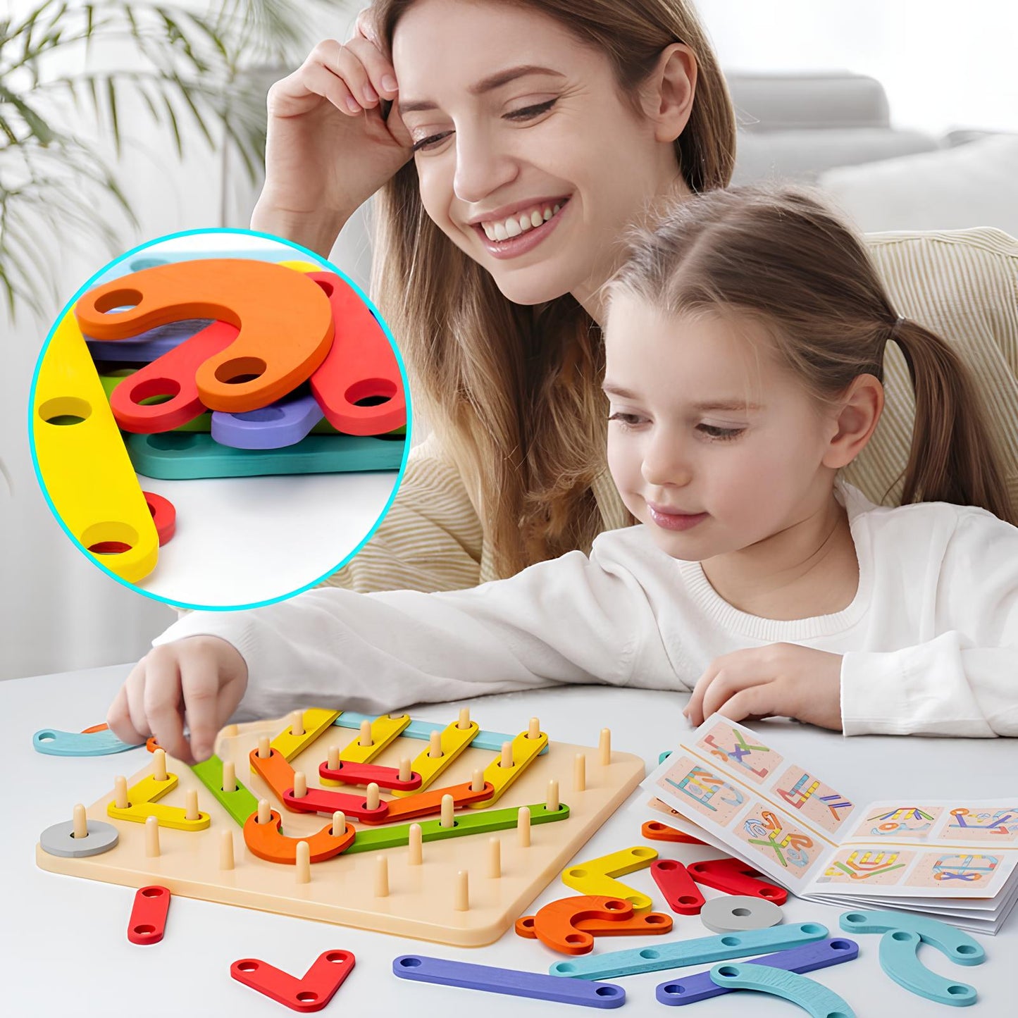 Thinkfit | Stimuleer Logisch En Creatief Denken - Montessori Houten Puzzel