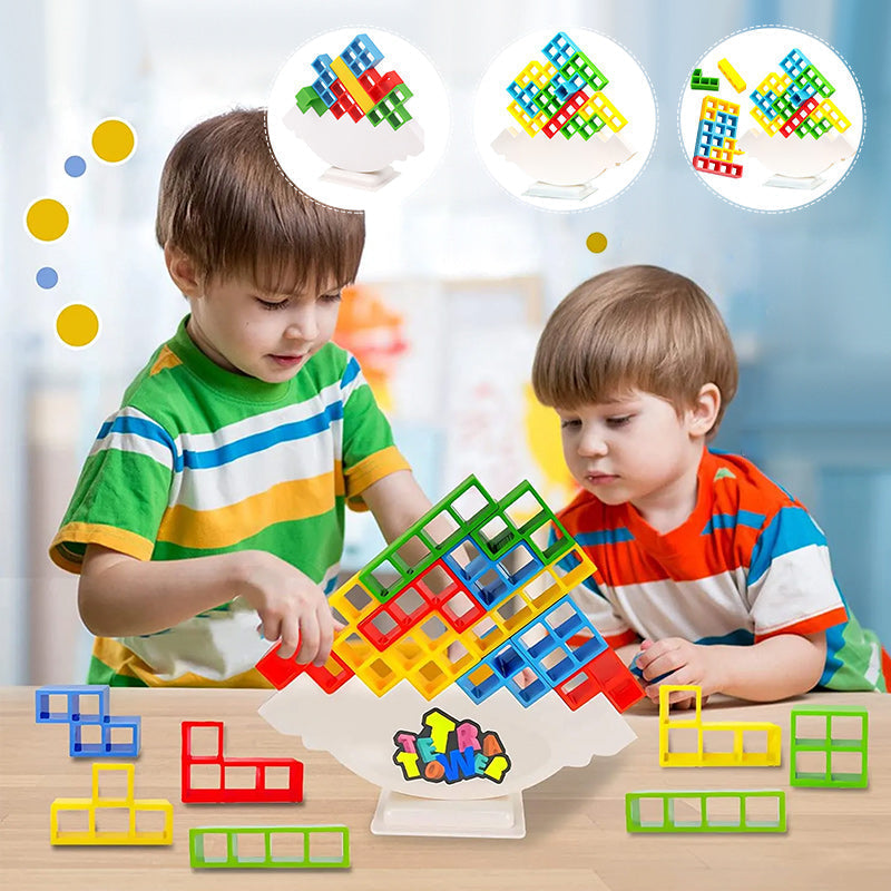 Tetratower | Slim Bouwen En Balanceren -  Educatief Stapelspel
