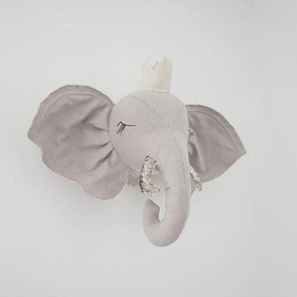 Wonderzoo | Fantasierijke Dierenkoppen - Pluche Wanddecoratie