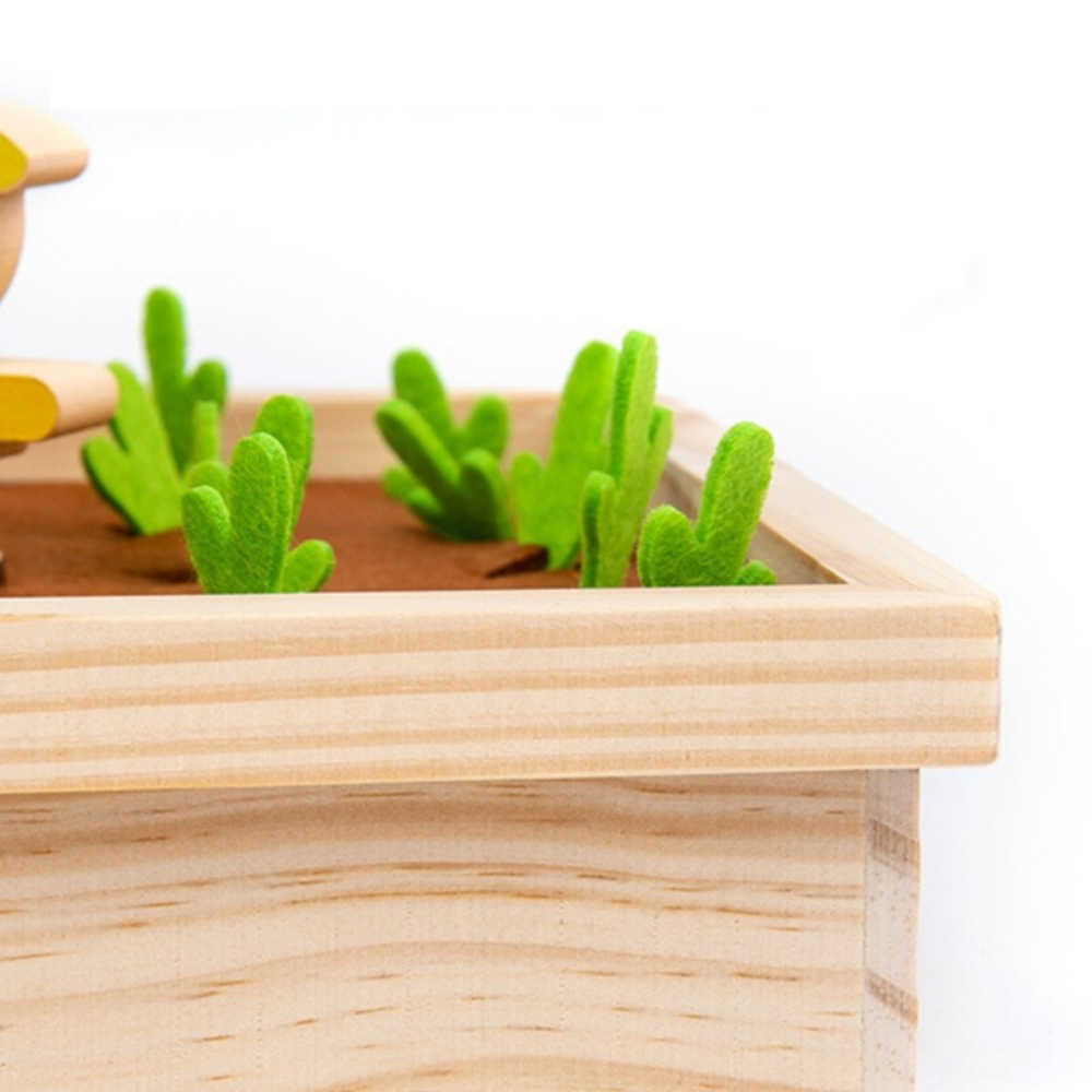 Farmfun | Spelend Leren Over Groenten - Houten Moestuin