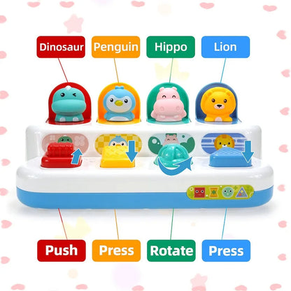 Pushplay | Kleuren En Vormen Ontdekken - Educatief Drukspel