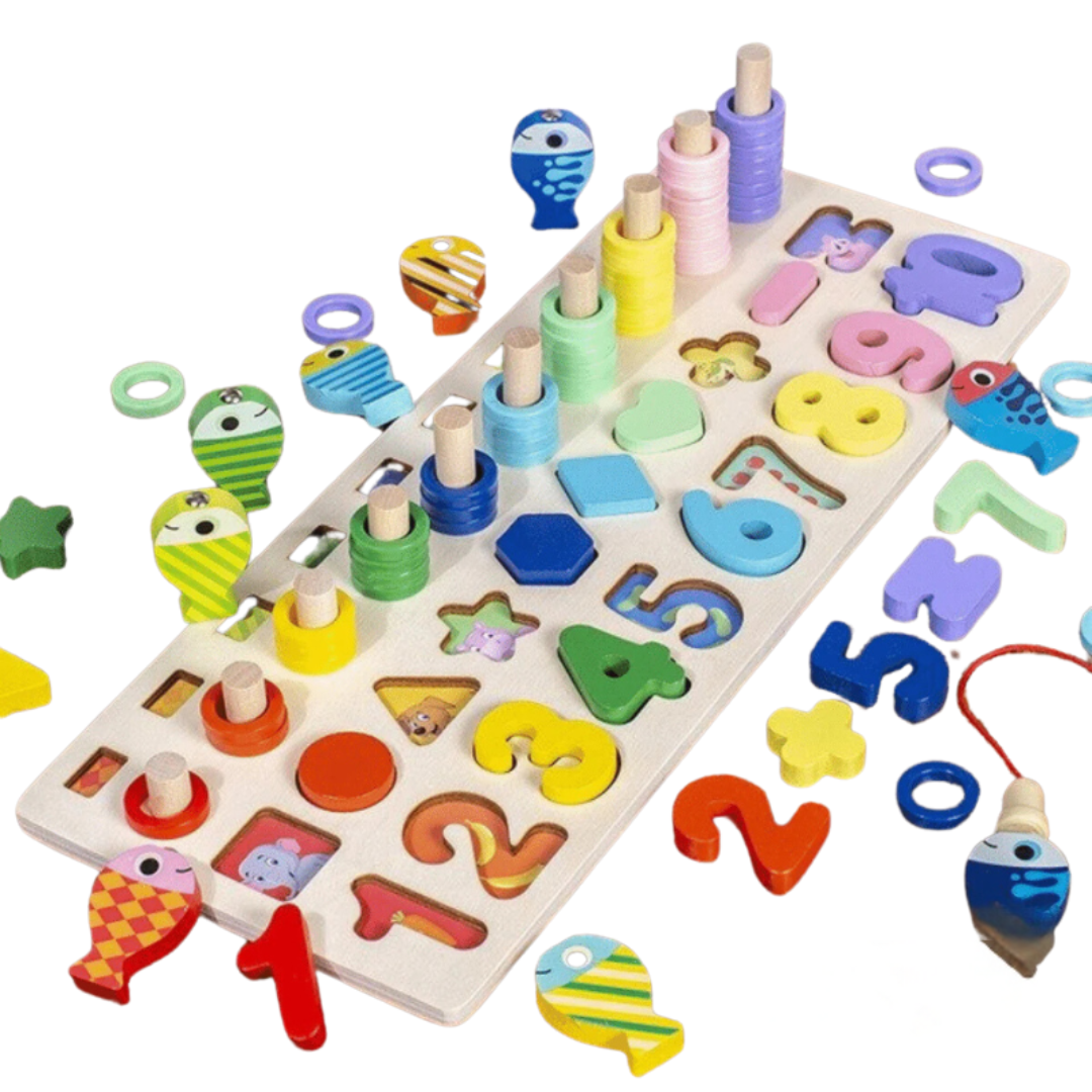 Playgrow | Ontwikkel Spelenderwijs Vaardigheden - Montessori Houten Bord
