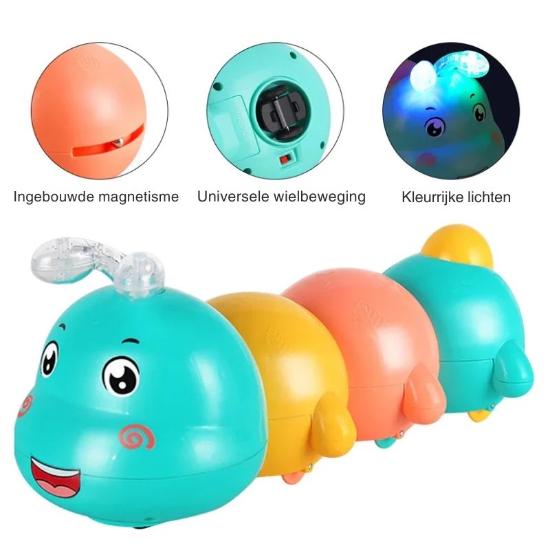 Wiggleworm | Stimuleert Kruipen Met Plezier - Interactieve Rups