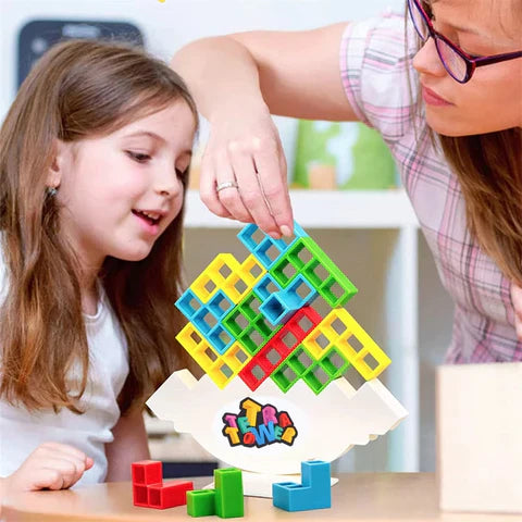 Tetratower | Slim Bouwen En Balanceren -  Educatief Stapelspel
