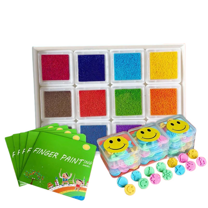 Fingerfun | Ontdek En Creëer Met Plezier - Vingerverf Speelset