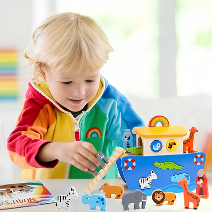 Wonder Ark | Spelen En Leren Met Dieren - Houten Montessori Speelset