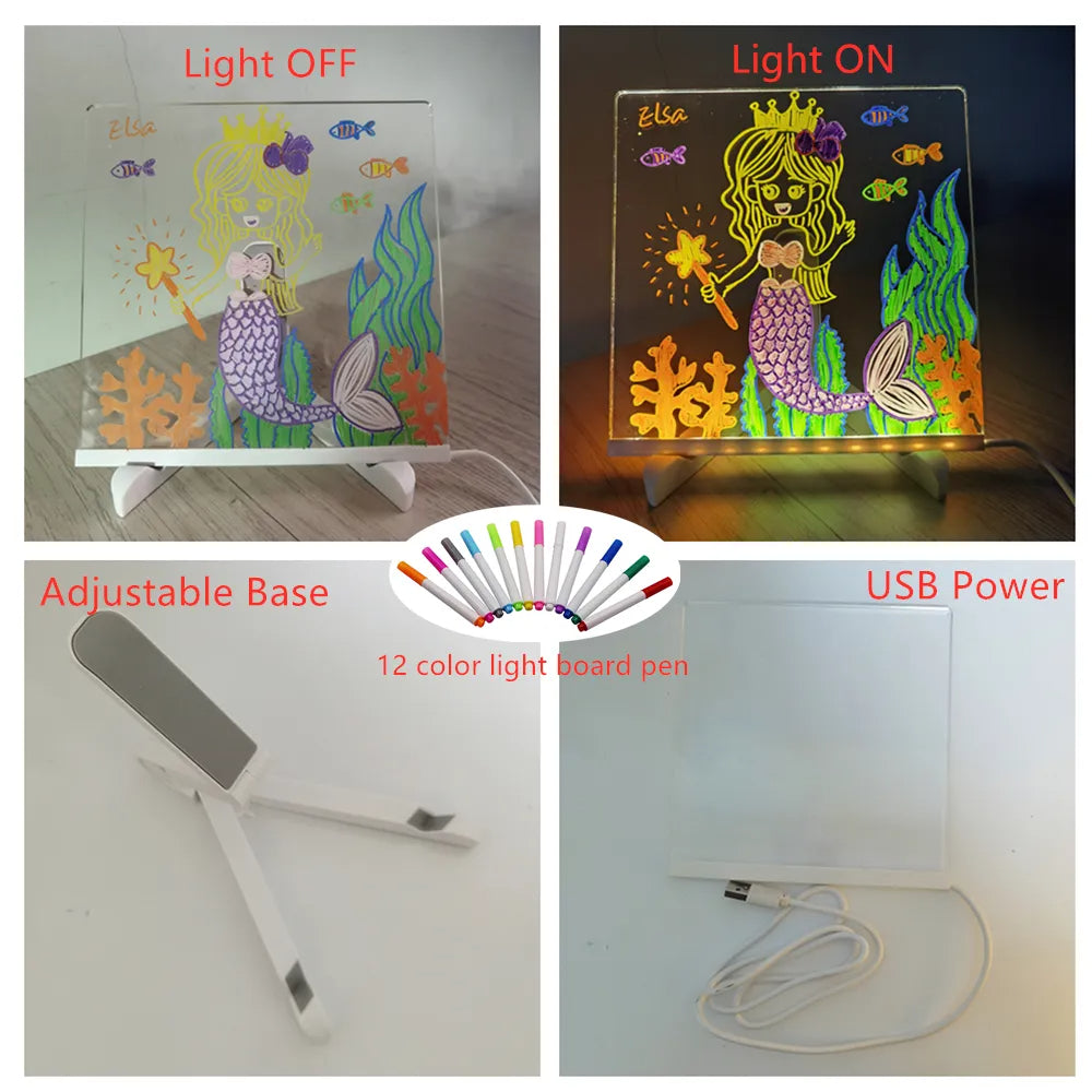 Glowart | Kunstwerken Die Oplichten - Tekenbord