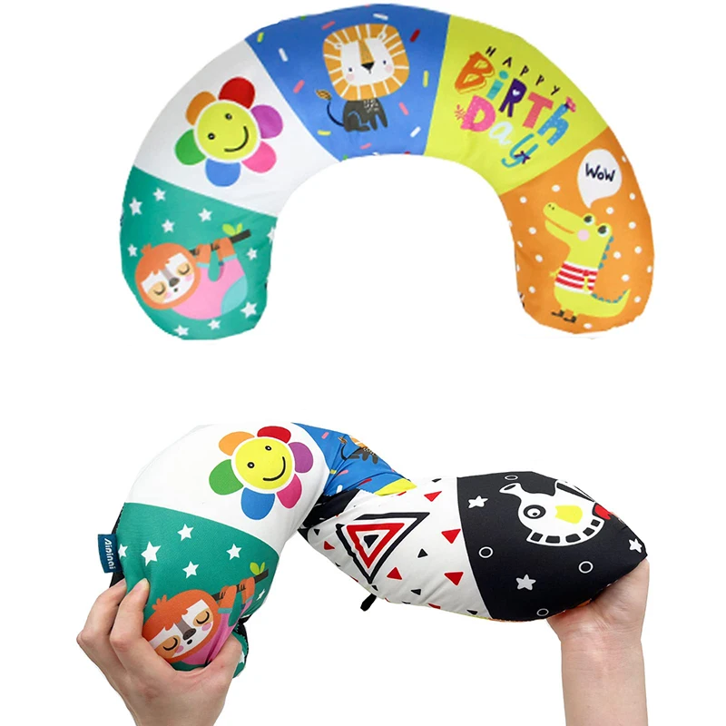 Sensorypillow | Leerzaam Speelgoedkussen Met Bijtring - Activiteitenkussen