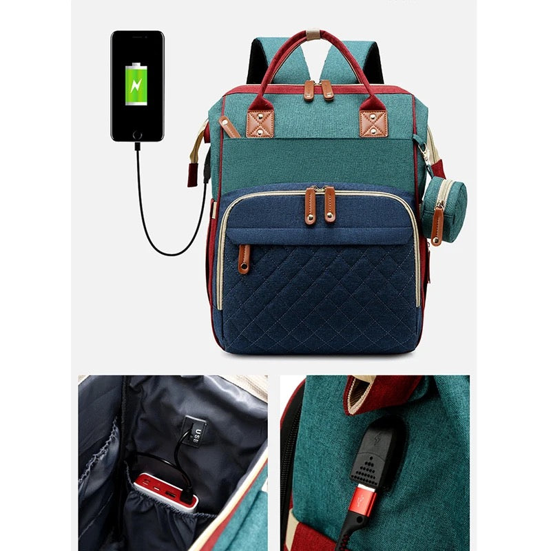 Babygobag | Draagbare Tas Met Luiertafel - Verzorgingsrugzak