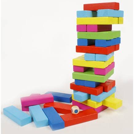 Stackfun | Strategisch Stenen Verwijderen - Houten Toren