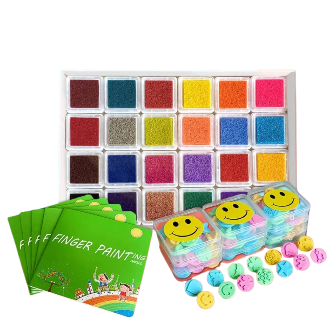 Fingerfun | Ontdek En Creëer Met Plezier - Vingerverf Speelset