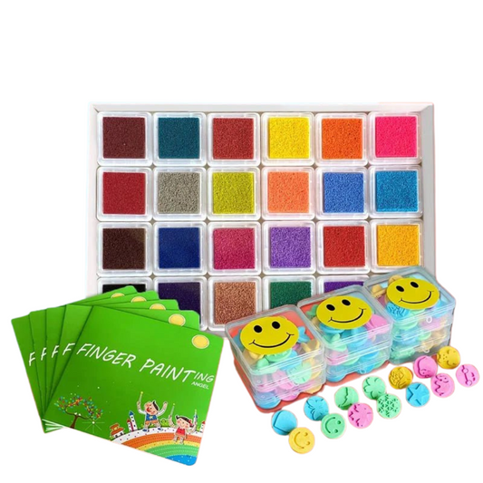 Fingerfun | Ontdek En Creëer Met Plezier - Vingerverf Speelset