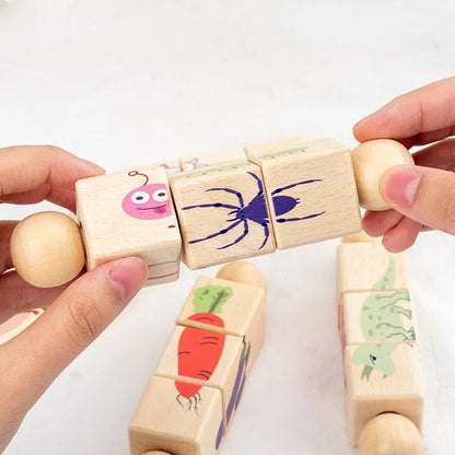 Rotatepuzzle | Draaien En Ontdekken - Houten Puzzle