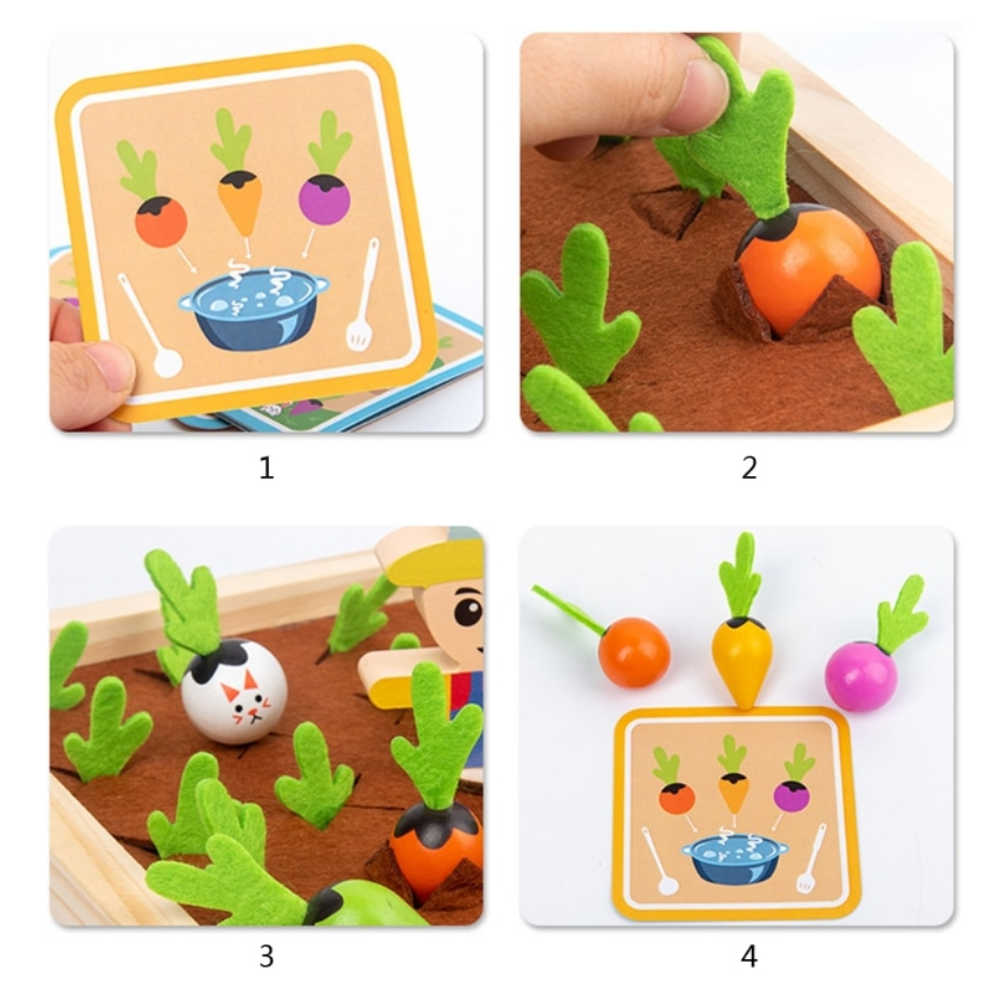 Farmfun | Spelend Leren Over Groenten - Houten Moestuin