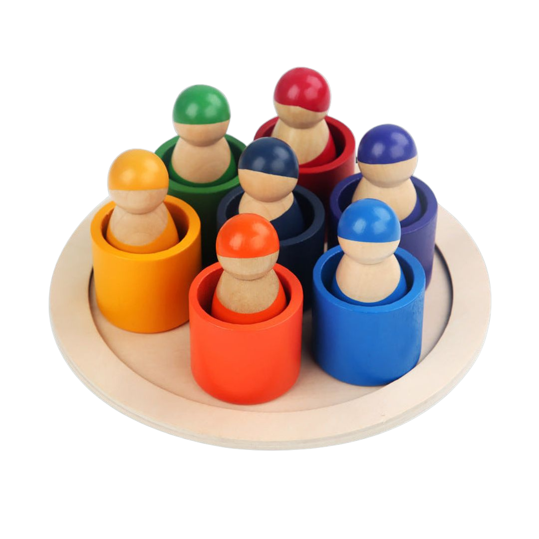 Rainbowbalance | Kleuren En Vormen Ontdekken - Educatieve Stapelblokken