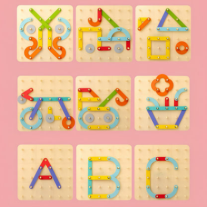 Thinkfit | Stimuleer Logisch En Creatief Denken - Montessori Houten Puzzel