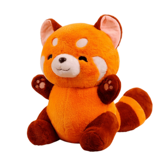 Fluffypanda | Zachte Rode Panda - Pluche Knuffel