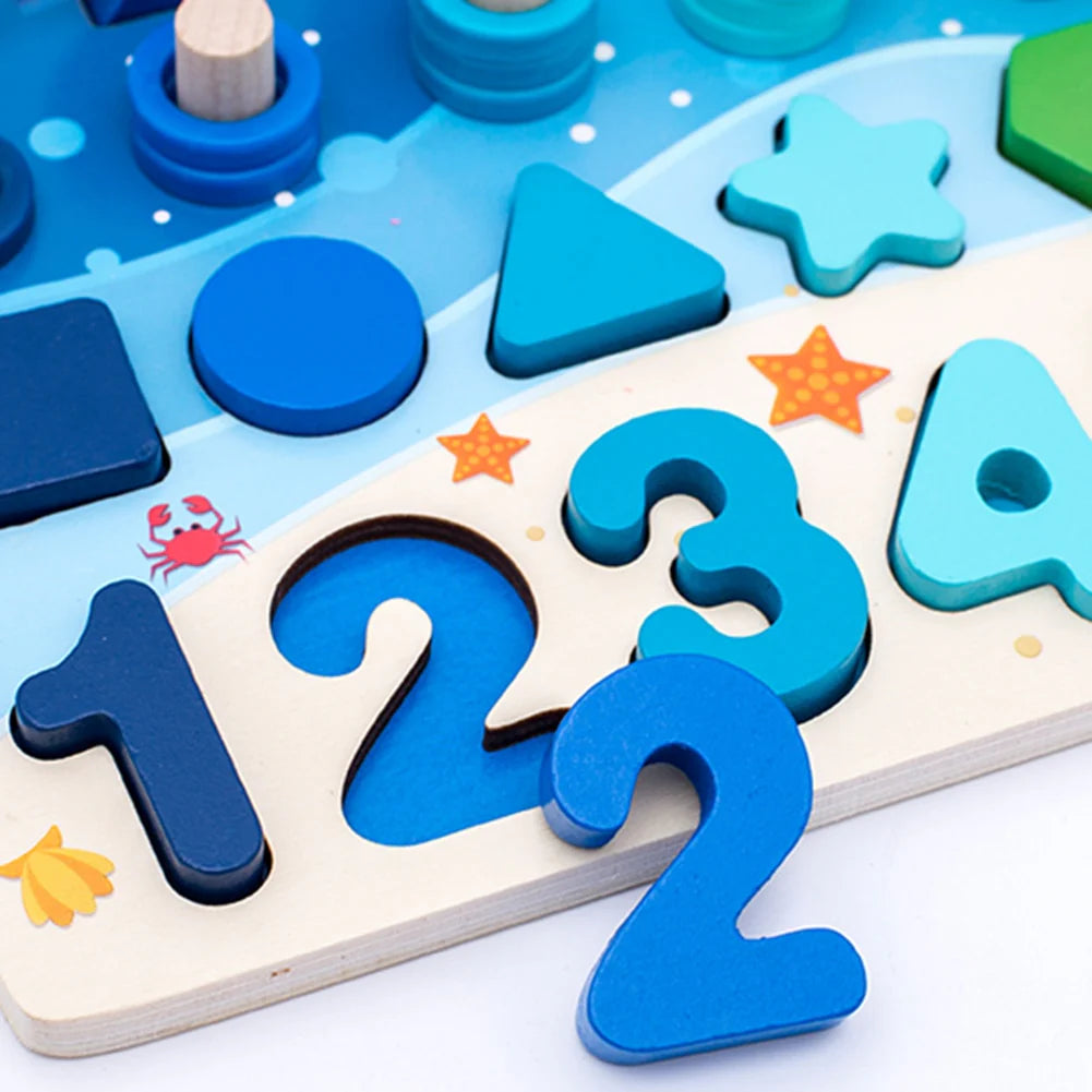 Playgrow | Ontwikkel Spelenderwijs Vaardigheden - Montessori Houten Bord