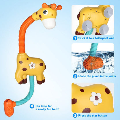 Aquagiraffe | Fontein En Waterpret - Badspeelgoed