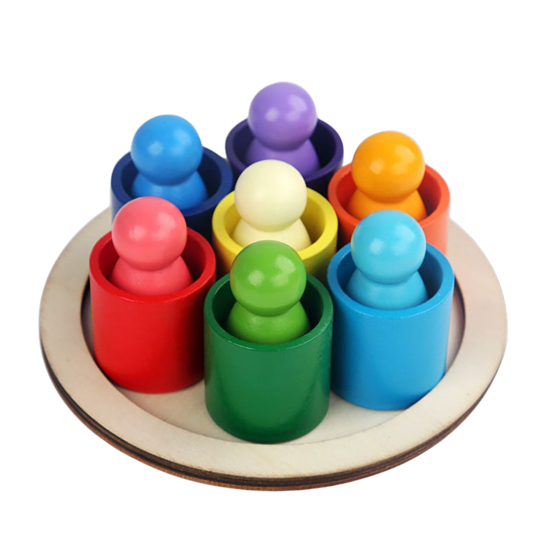 Rainbowbalance | Kleuren En Vormen Ontdekken - Educatieve Stapelblokken