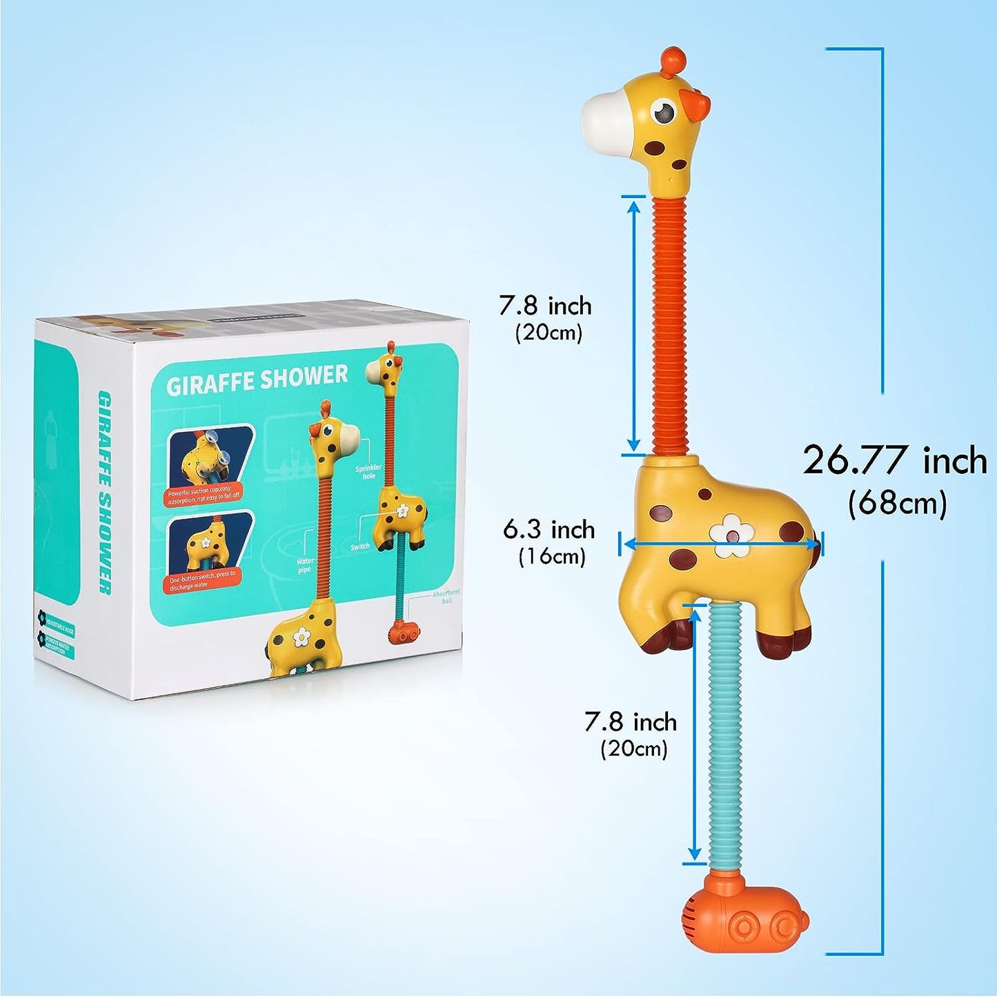 Aquagiraffe | Fontein En Waterpret - Badspeelgoed