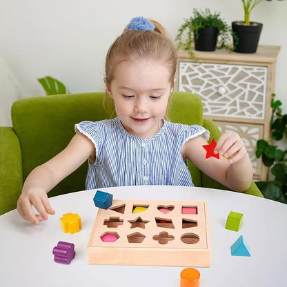 Shapefit - Houten Vormensorteer Speelset Voor Kinderen