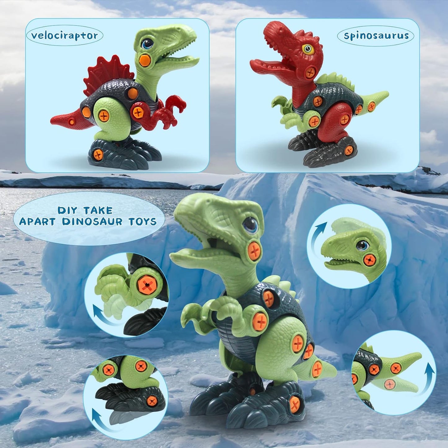 Dinocraft | Motorische Vaardigheden Ontwikkelen - Creatieve Bouwset