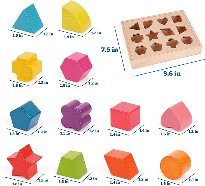 Shapefit - Houten Vormensorteer Speelset Voor Kinderen