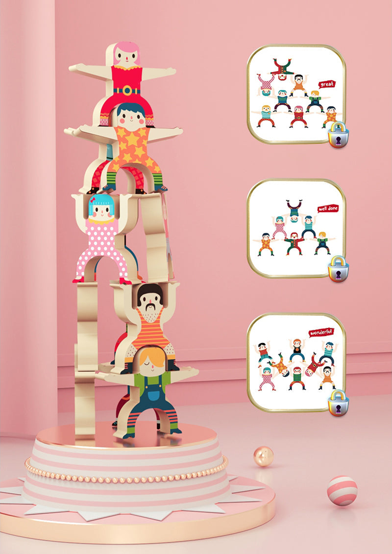 Tippytower | Evenwicht En Strategie - Houten Bouwspel