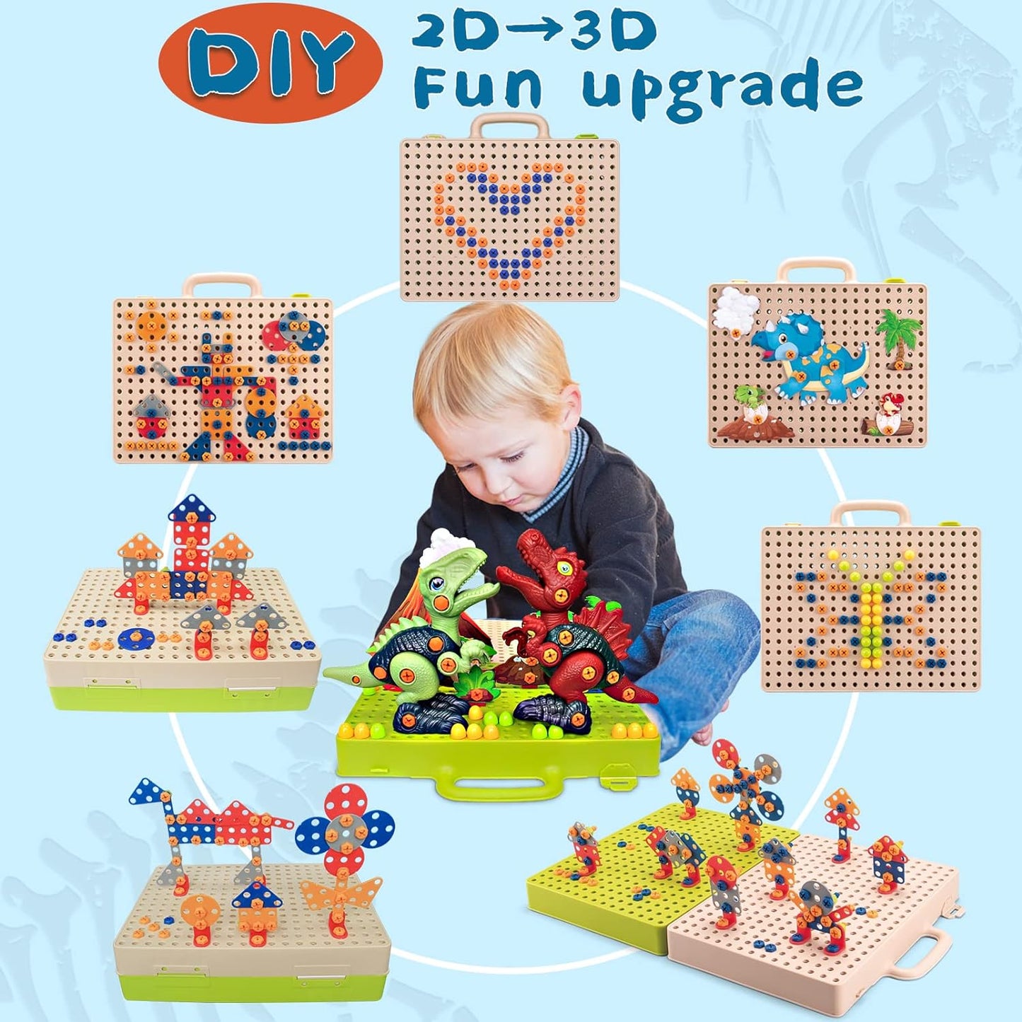 Dinocraft | Motorische Vaardigheden Ontwikkelen - Creatieve Bouwset