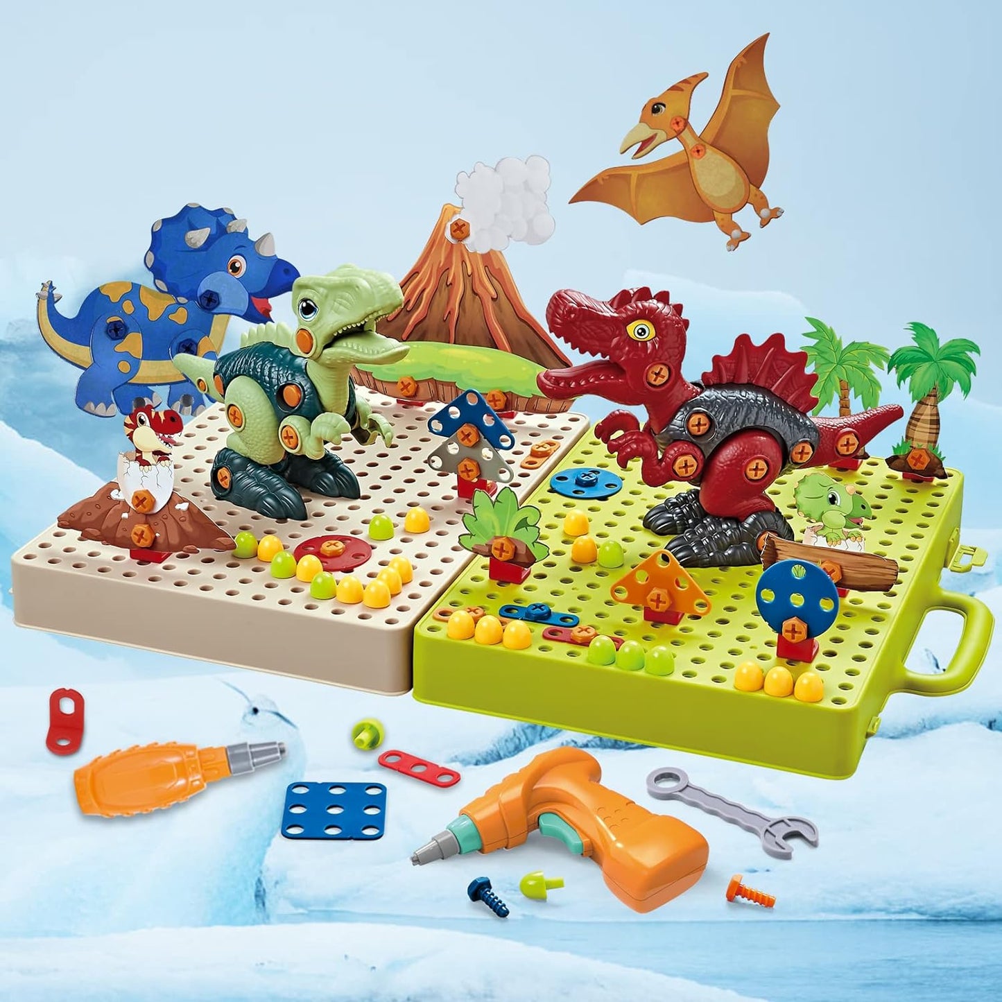 Dinocraft | Motorische Vaardigheden Ontwikkelen - Creatieve Bouwset