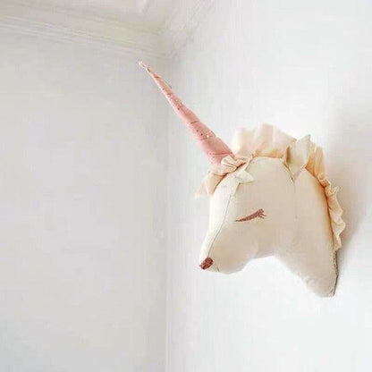 Wonderzoo | Fantasierijke Dierenkoppen - Pluche Wanddecoratie