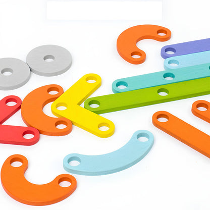 Thinkfit | Stimuleer Logisch En Creatief Denken - Montessori Houten Puzzel