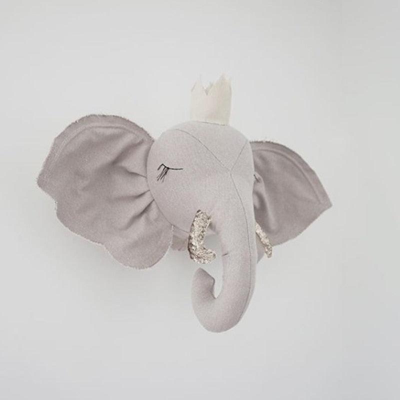Wonderzoo | Fantasierijke Dierenkoppen - Pluche Wanddecoratie