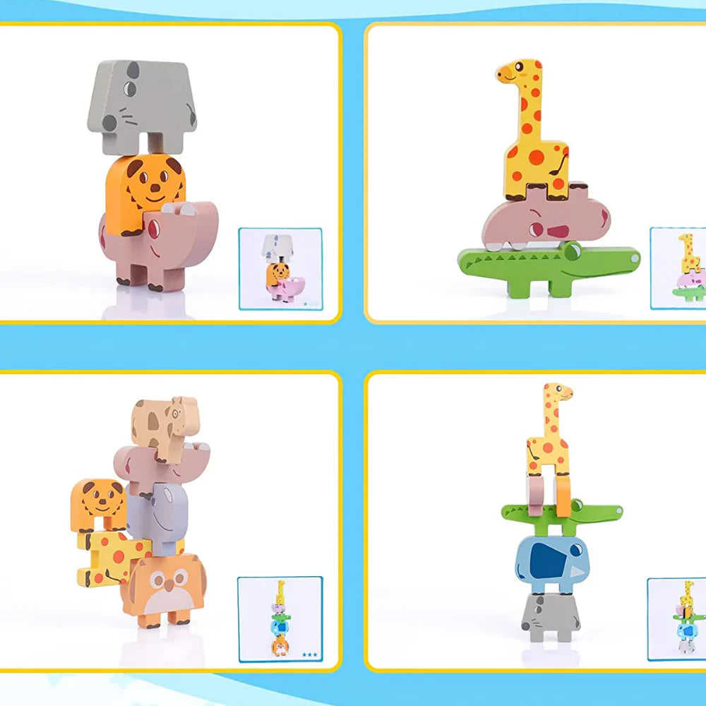 Safaribalance | Balanceren Met Schattige Dieren - Educatief Stapelspel