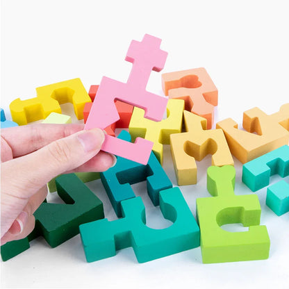 Puzzelplay | Kleuren En Vormen Herkennen - Montessori Houten Puzzel