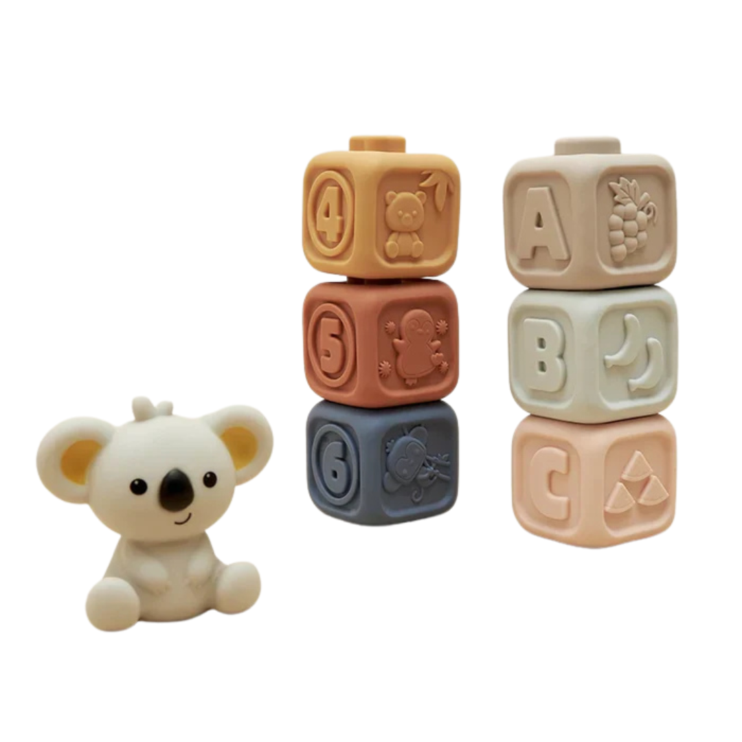 Cubbykoala | Grijp, Kauw En Stapel - Bijtspeelgoed